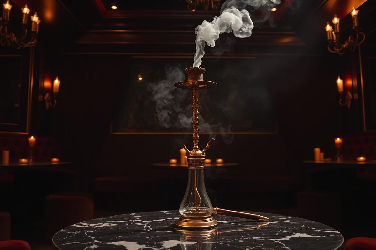 Shisha served at the table within the restaurant lounge